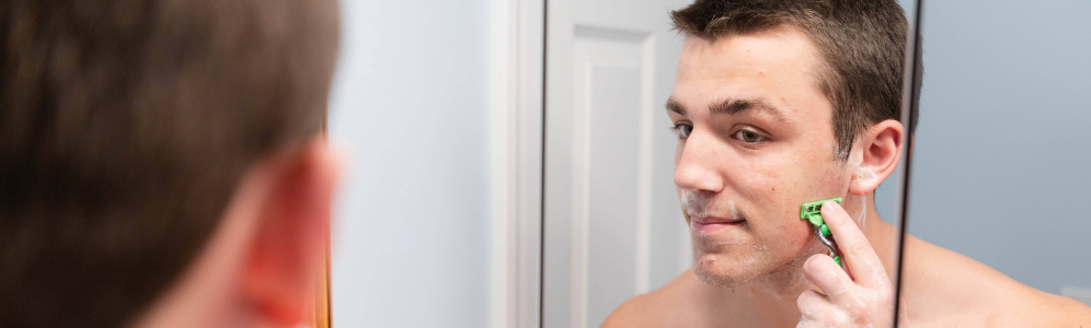 Hewitt shaving with goat milk shaving soap