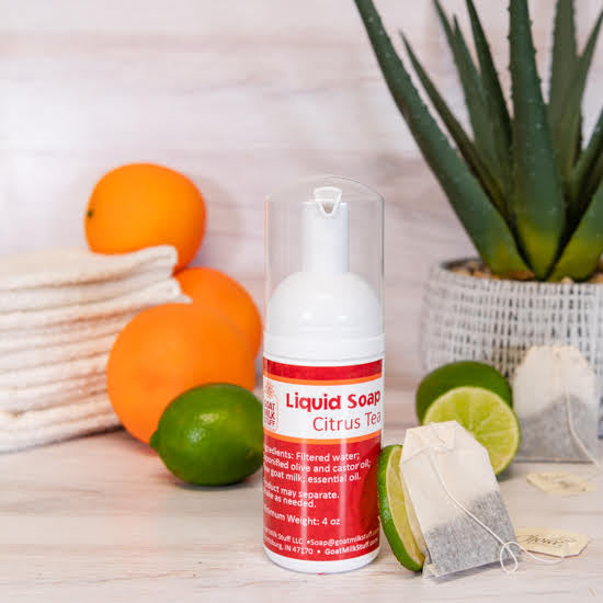 Goat Milk Liquid Soap Citrus Tea Foamer