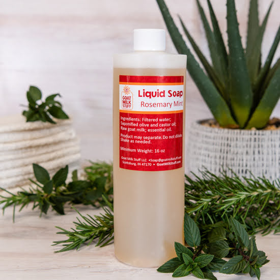 Goat Milk Liquid Soap Rosemary Mint Refill