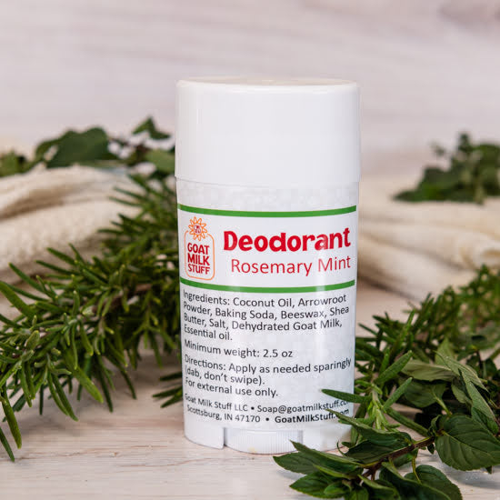 Healthy Rosemary Mint Natural Deodorant that Works! – Goat Milk Stuff