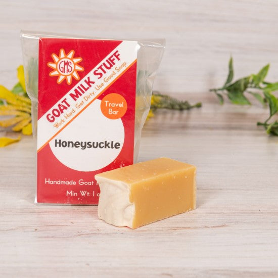 goat milk soap honeysuckle travel bag