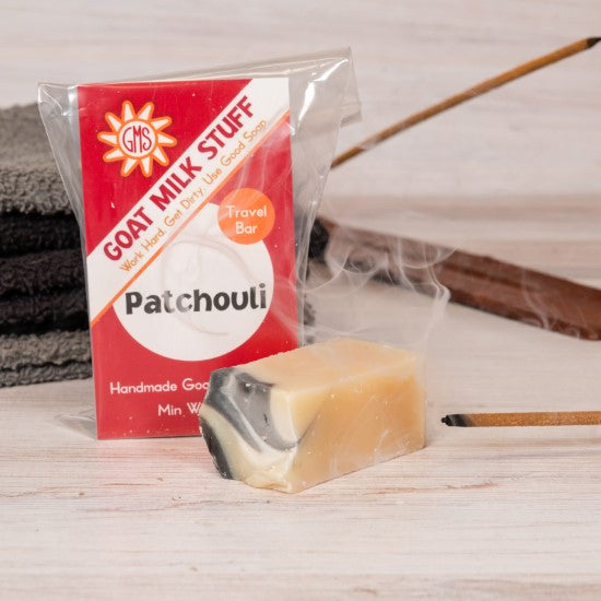 goat milk soap patchouli travel bag