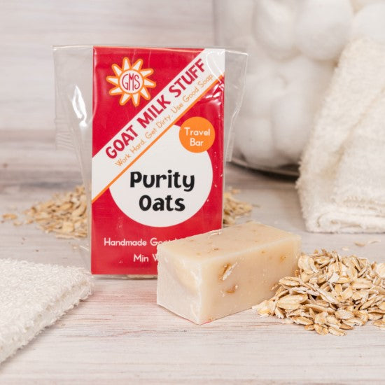 goat milk soap purity oats travel bag