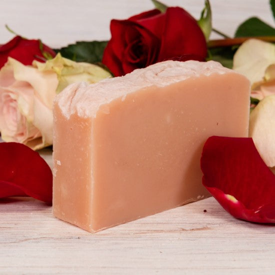 goat milk soap rose standard