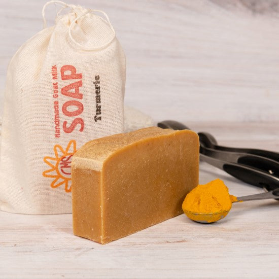 goat milk soap turmeric bag