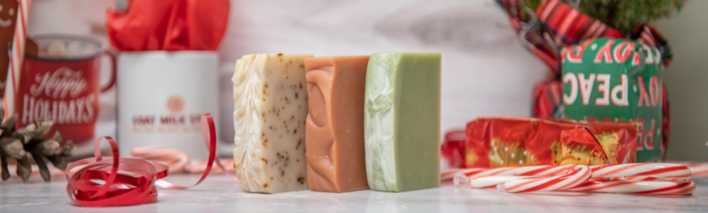 Goat Milk Soaps and Skincare Products for Holiday Gifts