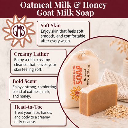 Oatmeal Milk & Honey Goat Milk Soap Scented
