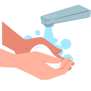 Wet your hands
