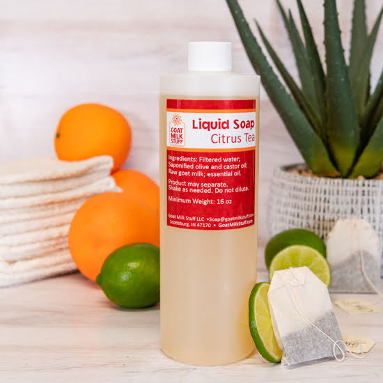 Citrus Tea Liquid Goat Milk Soap