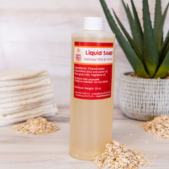 Oatmeal Milk & Honey Liquid Goat Milk Soap