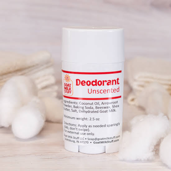 goat milk stuff unscented deodorant stick