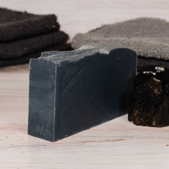 Activated Bamboo Charcoal Goat Milk Soap Standard Naked