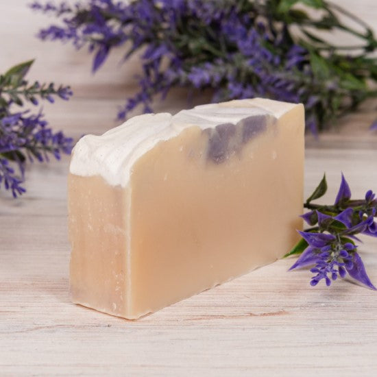 Lavender Goat Milk Soap Standard Naked