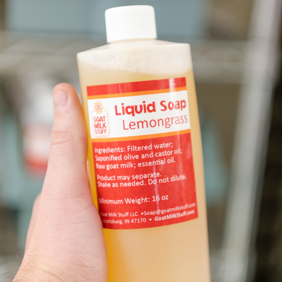 Lemongrass Liquid Goat Milk Soap