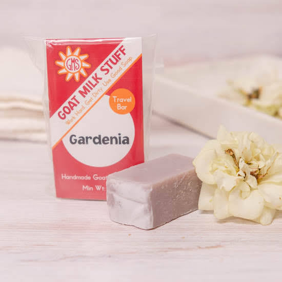 gardenia goat milk soap travel bar