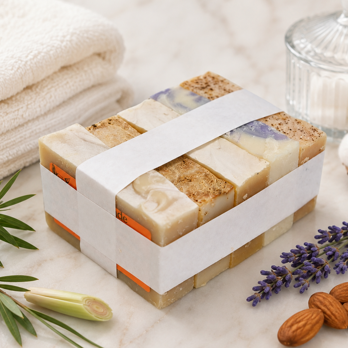 5 scented goat milk soap bars