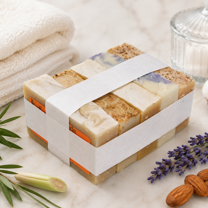 5 scented goat milk soap bars