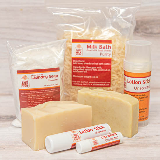 goat milk soap bundle - bundle:large