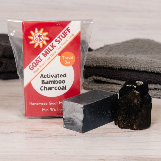 goat milk soap activated bamboo charcoal travel bag
