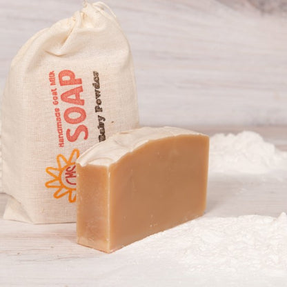 goat milk soap baby powder bag