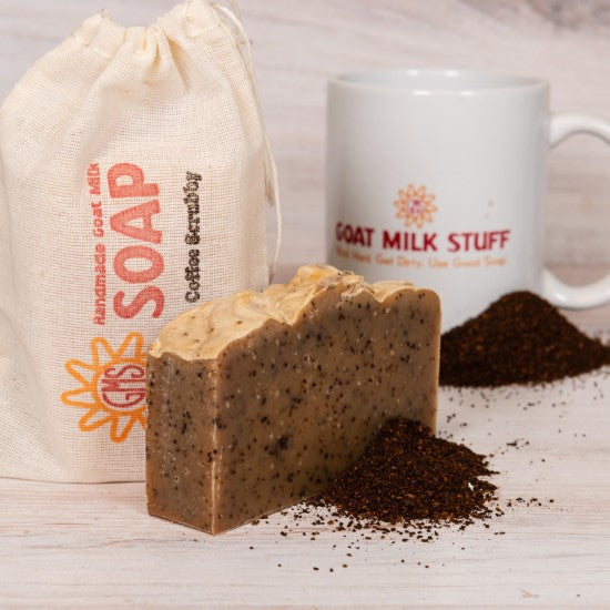 Coffee Scrubby Goat Milk Soap (June)